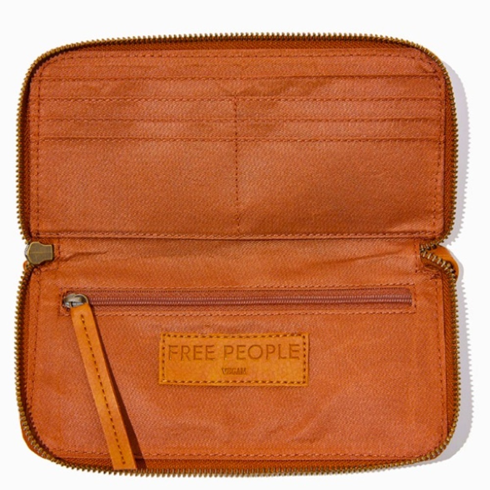 Free People distressed vegan wallet/wristlet